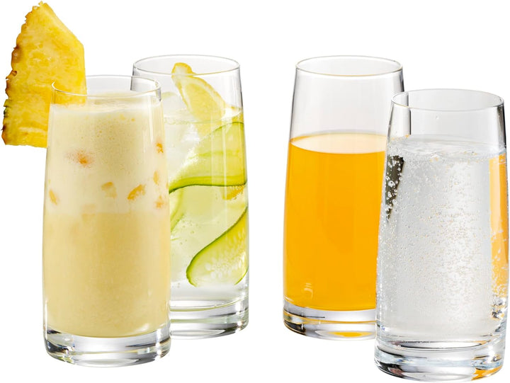 WMF Kineo Longdrinkgläser Set 4-teilig, hohe Trinkgläser, Cocktailglas 360ml, Kristallglas, feiner M