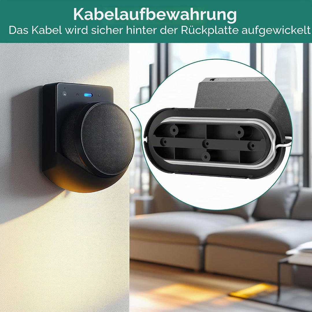 HomeMount Halterung für Google Nest Hub – Wandhalterung, kompatibel mit Google Nest Hub/Nest Hub (2.