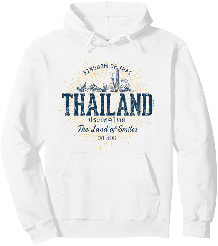 Thailand Retro-Stil Vintage Thailand Pullover Hoodie