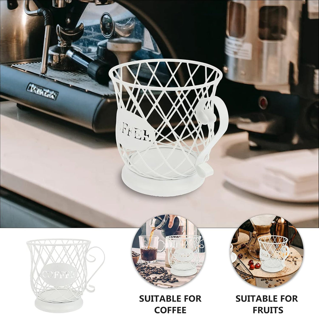 HEMOTON 1stk Kaffeekapselbecher Kaffeetasse Mit Obstkorb Aufbewahrungskorb Für Kaffee Obstkorb Zum S