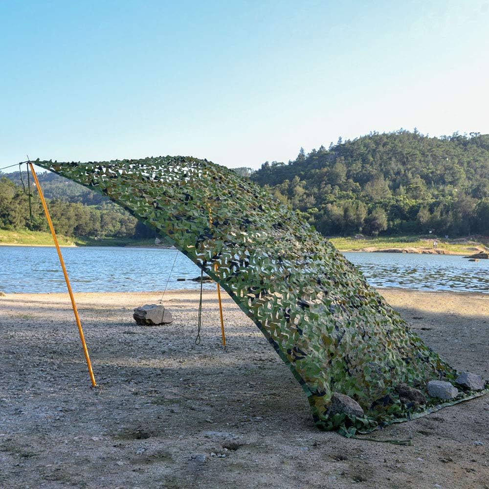 LOOGU Tarnnetz, Militär, langlebig, Tarnnetz mit Gitter für Dekoration, Sonnenschutz, Jagd, Jalousie