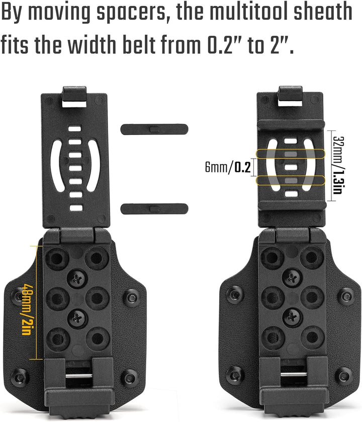 TACTICAL GEEK TGCode G9 Multi-Tool-Hülle für LEATHERMAN REBAR, Holster aus Kydex Material, Einstellb