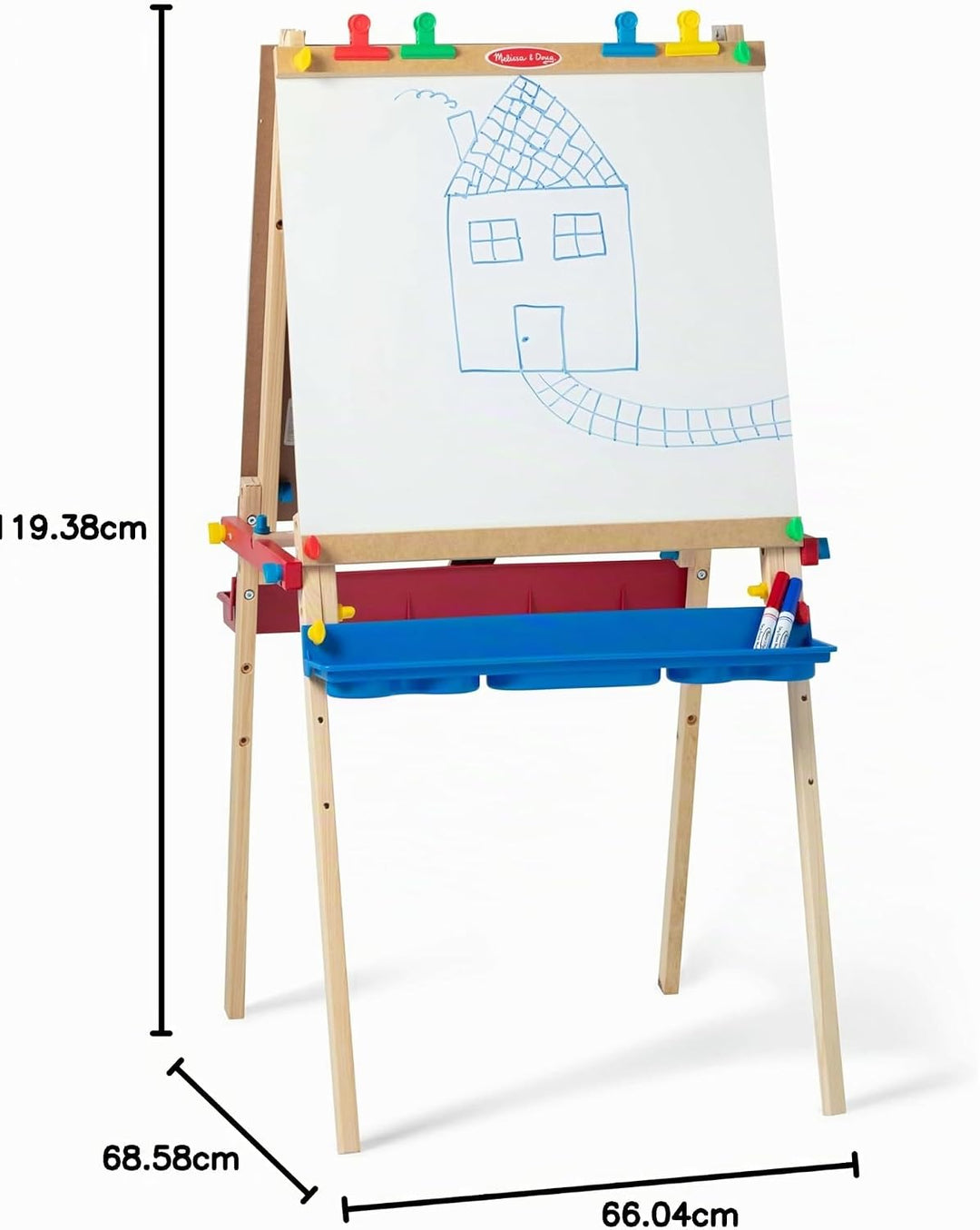 Melissa &amp; Doug Holz Staffelei für Kinder Bastelset | Malstaffelei für Kleinkinder zum Basteln für Ki