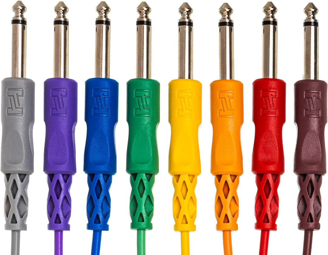 Hosa CPP845 Patchkabel (6,3mm TS-Beidseitig 1,5m) (8er Pack)