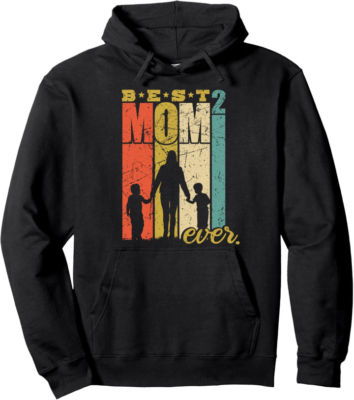 Best Mom Ever zweifache Mama Zwillinge Mutter mit Söhnen Pullover Hoodie