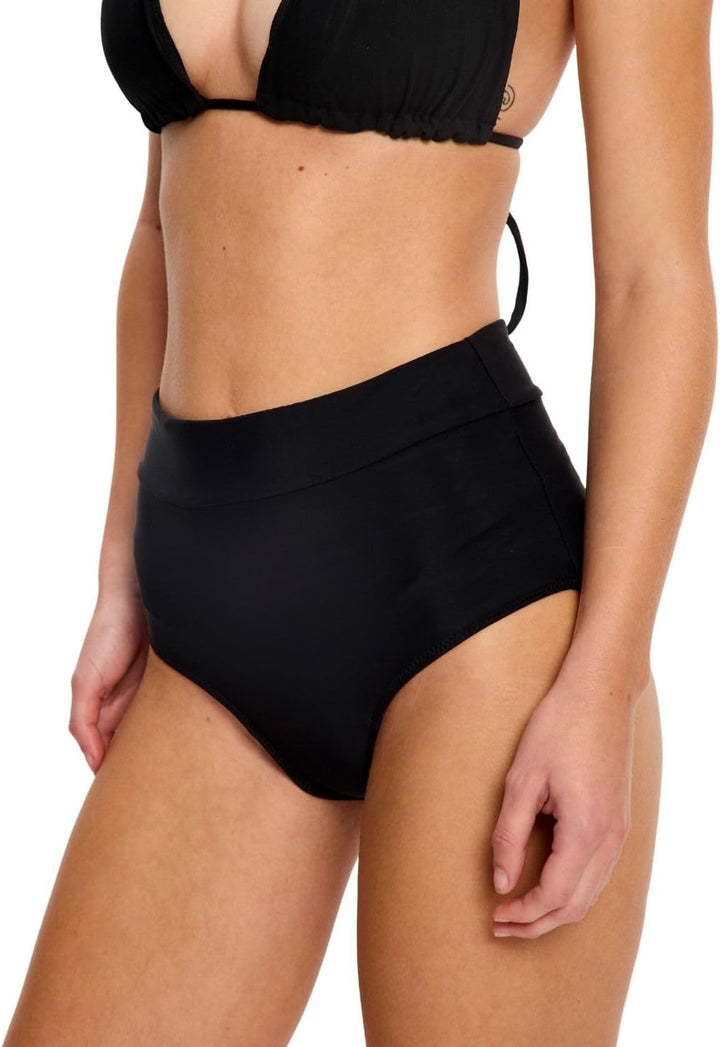 Modibodi Swimwear Recycled Hi Waist Bikini-Slip – leichte bis mittlere Saugfähigkeit – Menstruations
