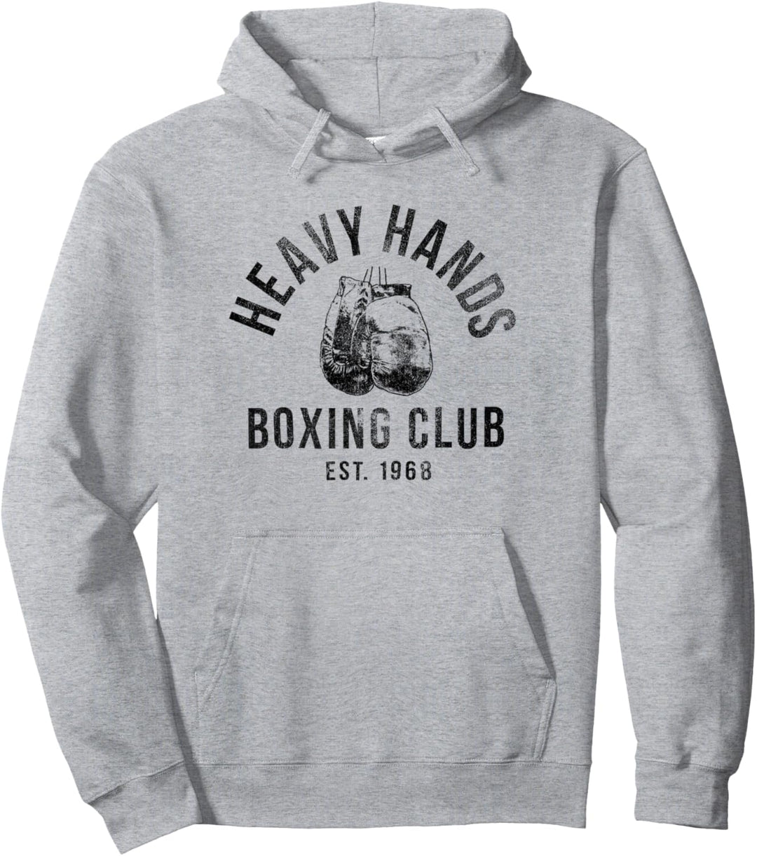 Trendy Heavy Hands Boxing Club Logo Pullover Hoodie