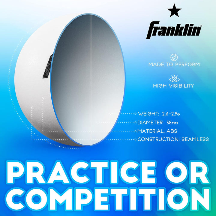 Franklin Sports Table Tennis to Go Portable Ping Pong Set - Table Top Ping Pong Net + (2) Paddles -