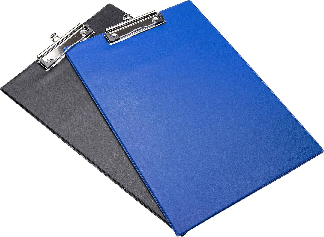 OFFICEPOINT Klemmbrett Set A4 hoch | 10 Stück | Schreibbrett Schreibplatte mit Folienüberzug | Clipb