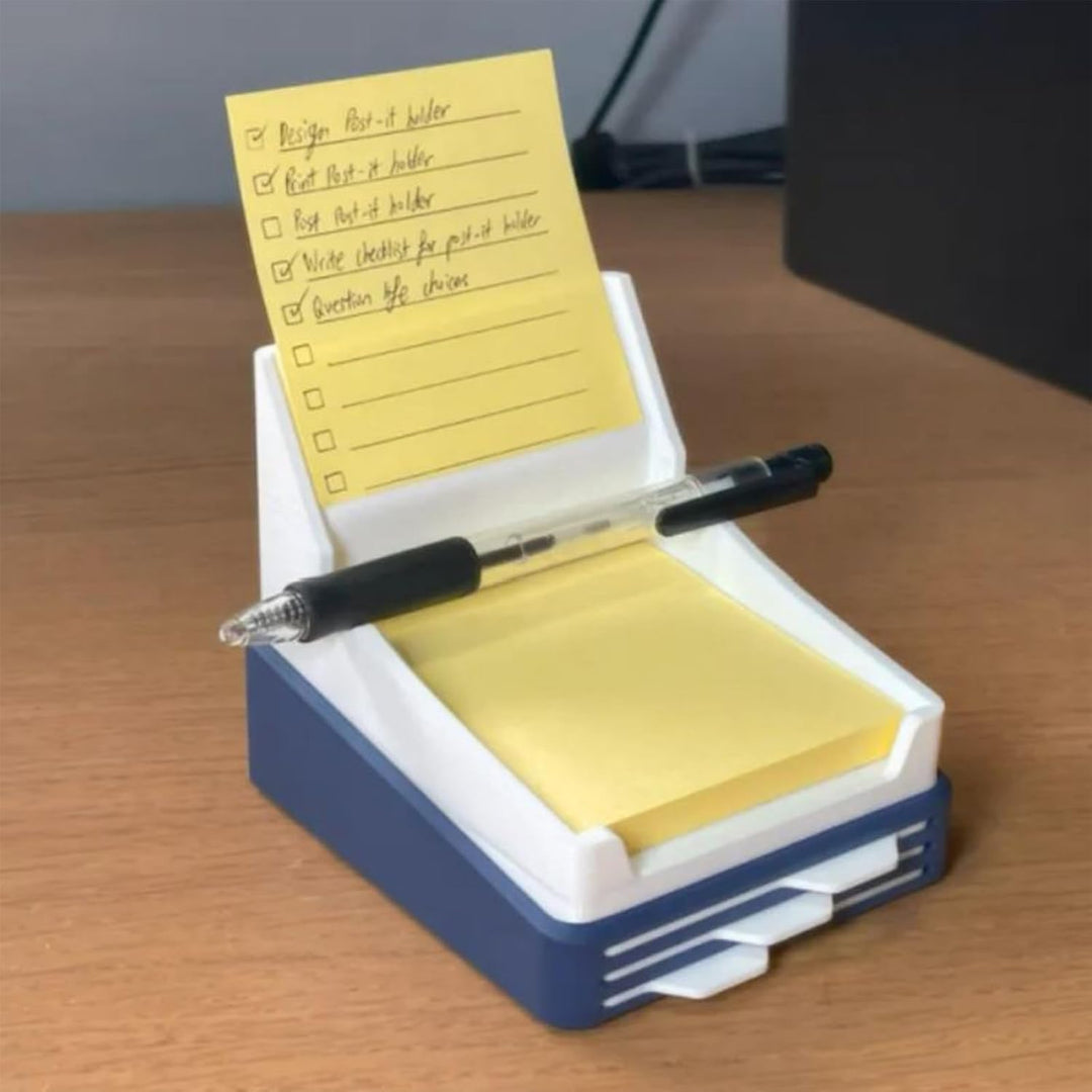 Sticky Note Holder, Memo Pad Organizer, 10 x 11 x 9 cm/3,9 x 4,3 x 3,5 Zoll Desktop Storage Box, Kee