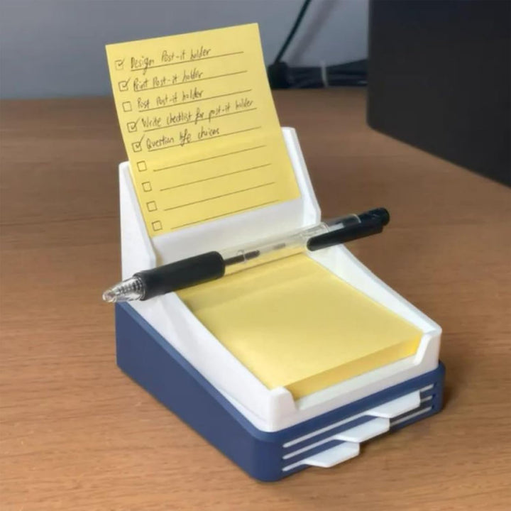 Sticky Note Holder, Memo Pad Organizer, 10 x 11 x 9 cm/3,9 x 4,3 x 3,5 Zoll Desktop Storage Box, Kee