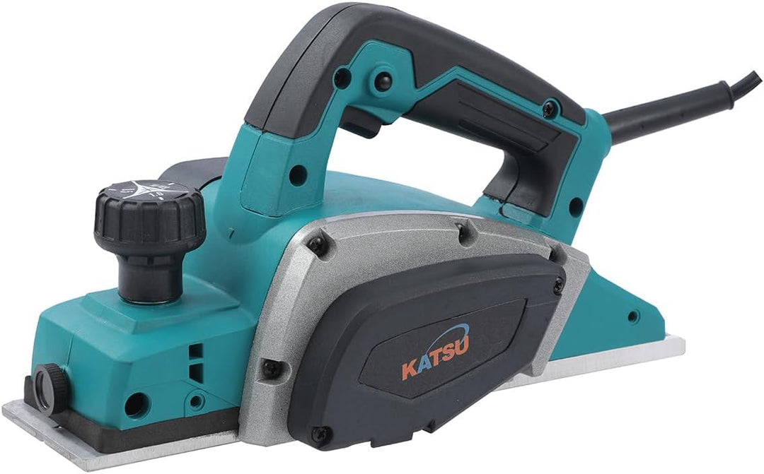 KATSU Elektrischer Hobel 600 W Elektro Hobelmaschine Elektrohobel Handhobel mit 82mm Hobelbreite und