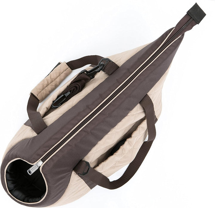 Hundetasche Tragetasche für kleinen und mittleren Hund Welpen Katze, Rucksack Beige - von 3 kg M - 2