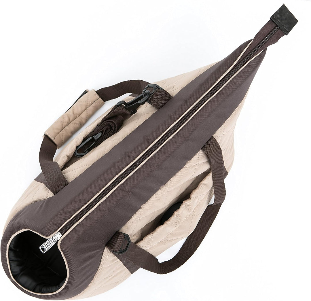 Hundetasche Tragetasche für kleinen und mittleren Hund Welpen Katze, Rucksack Beige - von 2 kg S - 2