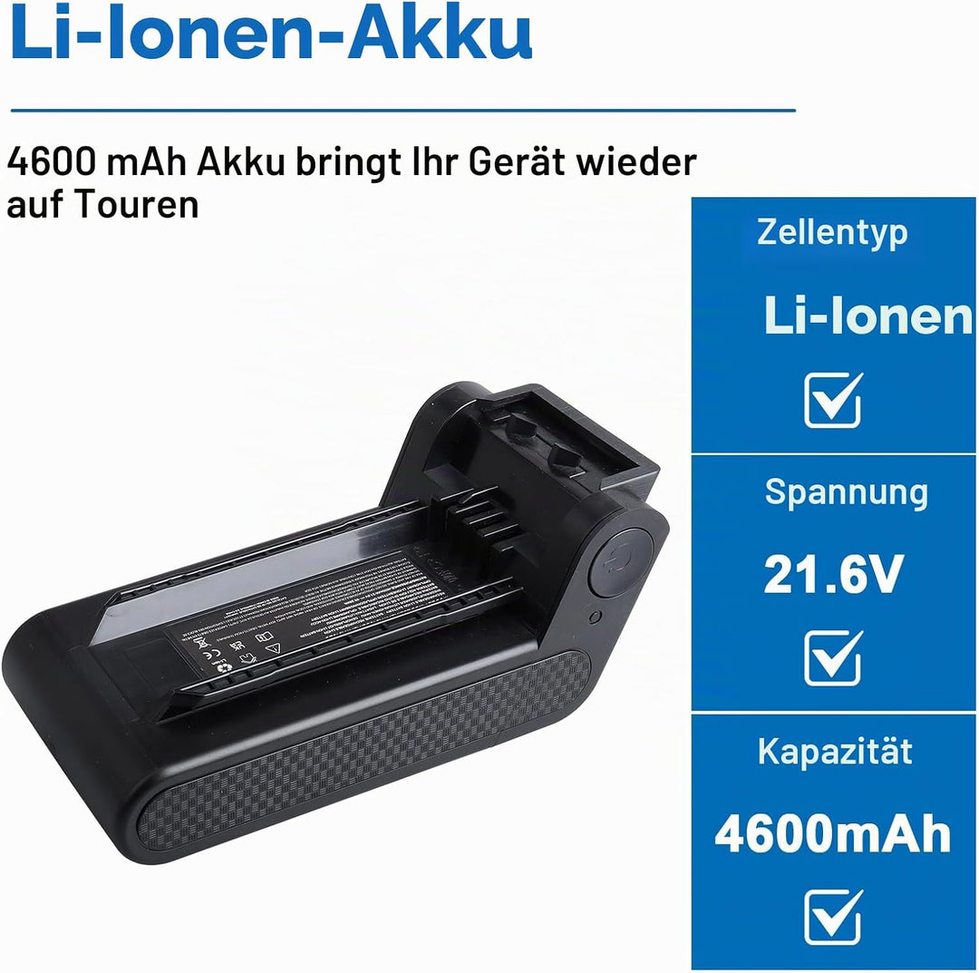 21.6V 4600mAh XBATR640EU Ersatzakku Kompatibel Mit Shark IP1251 IP1250 IP1255 IP1251C IP1220 IP1220C