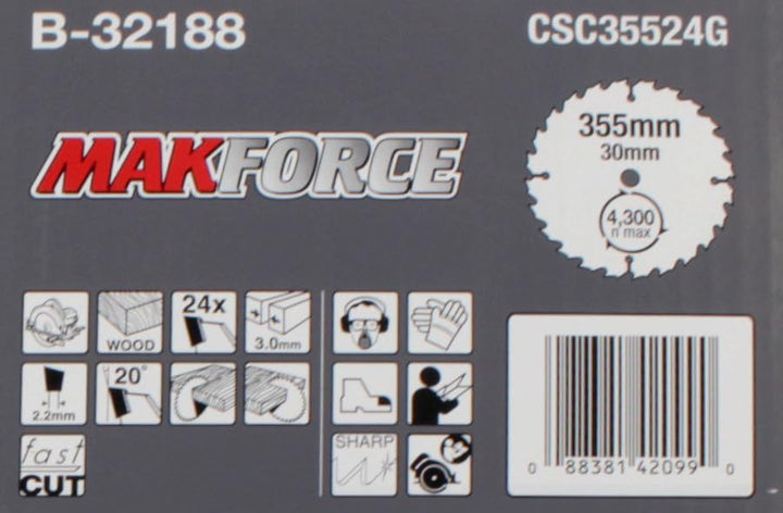 Makita MakForce Saegeblatt, 355 x 30 mm, 24Z, B-32188