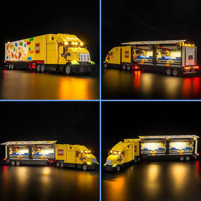 LocoLee Licht Kompatibel mit Lego Sattelzug, Nur Lichter Set - Kein Modell, Licht BeleuchtungSet Com