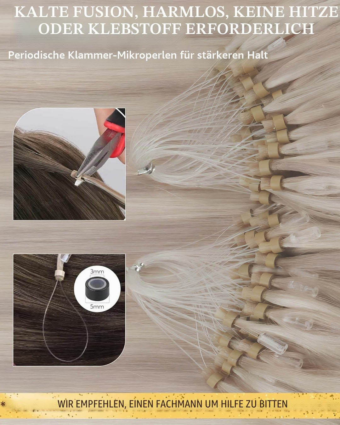 Hetto Microring Extensions Echthaar Blond Microring Echthaar Extensions Remy Echthaar Micro Ring Ext