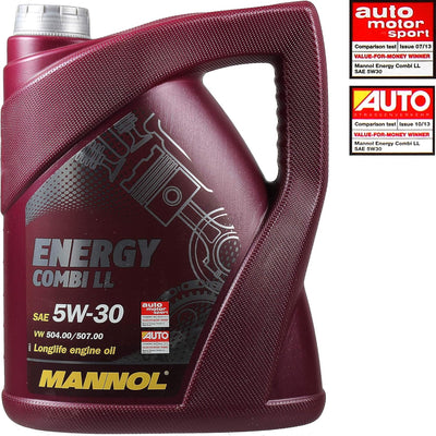 Inspektionspaket 7 L Energy Combi LL 5W-30 + MANN Filterpaket 10930262