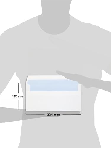Blake Envelopes Purely Everyday FL2882/500 Briefumschläge Selbstklebend Weiss, DL 110 x 220 mm, 80 g