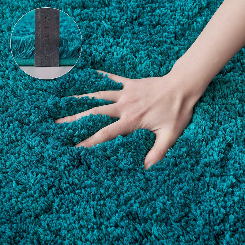 MIULEE Badematte Weiche Badteppich rutschfest Badvorleger Fussmatte Badzimmermatte Bettvorleger Flau