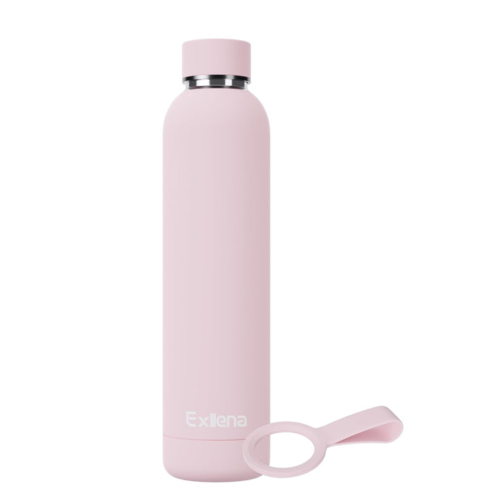 Exllena Edelstahl Trinkflasche 750ml Hält Getränke 24 Stunden kalt/ 12 Stunden warm, Thermosflasche