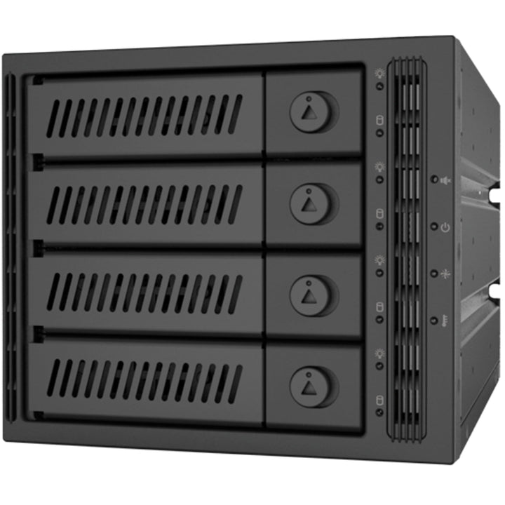 Chieftec CMR-3141SAS Panel BAHÍA Disco Duro para 4 HDD/SSD (3,5"/ 2,5"), ocupa 3 ranuras de 5,25"