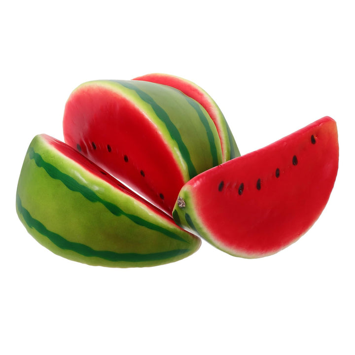 ADOCARN 4stücke Gefälschte Wassermelonenscheiben-Modelle Realistische Fruchtdekorationen Simulierte