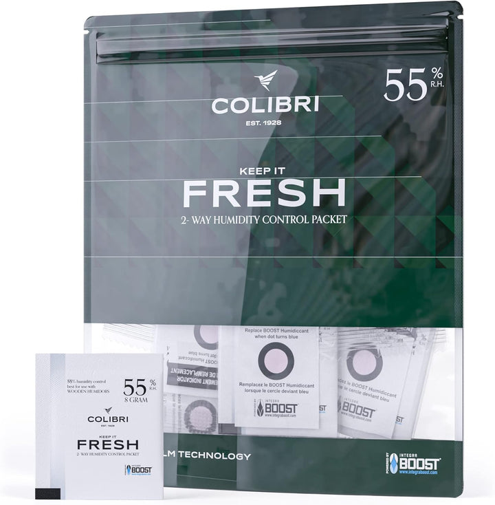 Colibri Fresh 2-Wege-Feuchteausgleich-Pads - 12er Pack à 8g zur Lagerung von Kräutern, Instrumenten