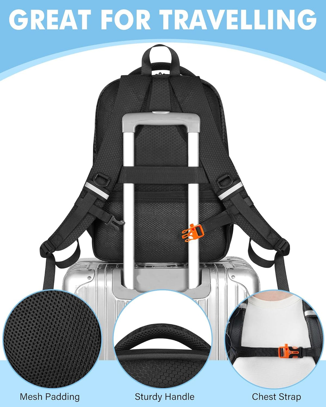 DJI Mini 4 Pro Case Waterproof Hard Carrying Case Travel Drone Bag Backpack For Fly More Combo Acces