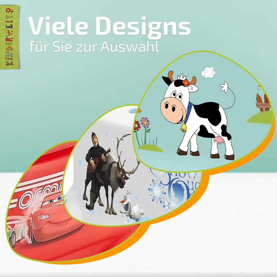 KiNDERWELT Premium Tritthocker für Kinder und Babys, Bauernhof Design in Grün, Tritthocker Stufe für