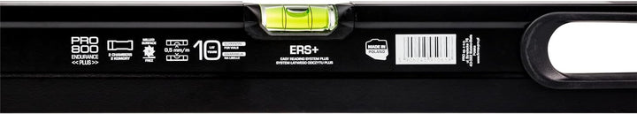 PRO800 Wasserwaage 100cm einseitig gefräst mit Ergonomischen Profil - ERS+ (Easy Reading System) Prä