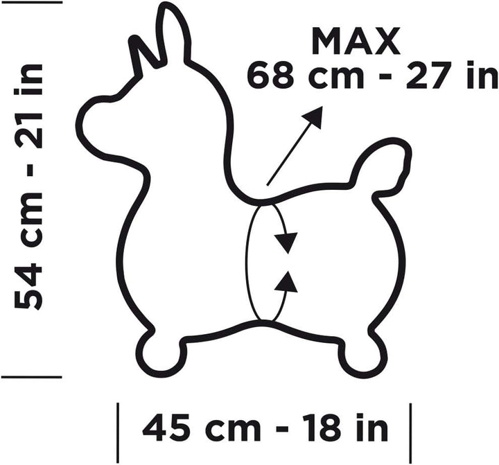 GYMNIC Animal Magic Springer, Einhorn, Pinky, für Kinder – Gleichgewichts- und Koordinationstraining