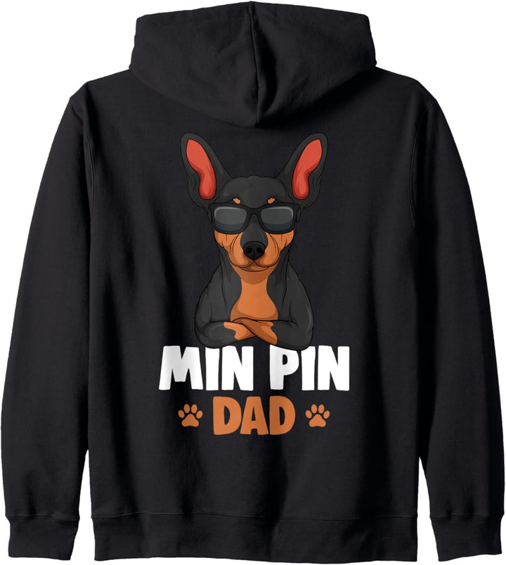 Zwergpinscher Miniature Pinscher Hunde Papa Kapuzenjacke