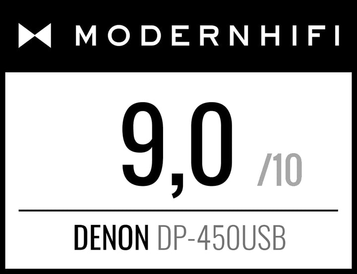 Denon DP450USBBKEM Plattenspieler (USB Aufnahme, Riemenantrieb, Tonarmlift, eingebauter Vorverstärke