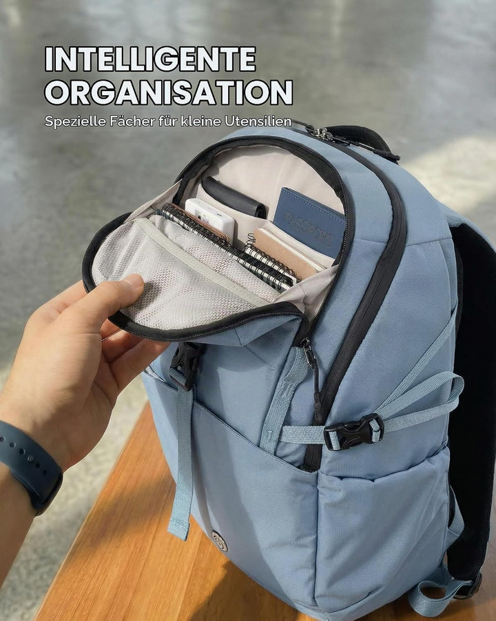 Tolaccea Reiserucksack Handgepäck Flugzeug 30L - Business Rucksack mit 15,6 Zoll Laptopfach, Arbeits