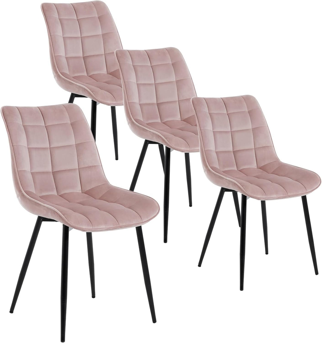 WOLTU 4 x Esszimmerstühle 4er Set Esszimmerstuhl Küchenstuhl Polsterstuhl Design Stuhl mit Rückenleh