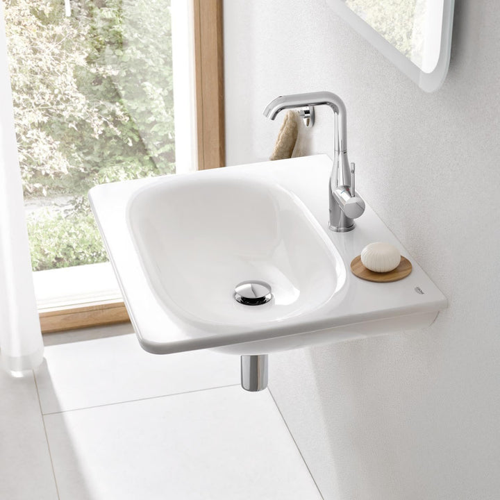GROHE Essence - Einhand-Waschtischarmatur (wassersparend, DN15, L-Size), chrom, 23541001 L Glatter K