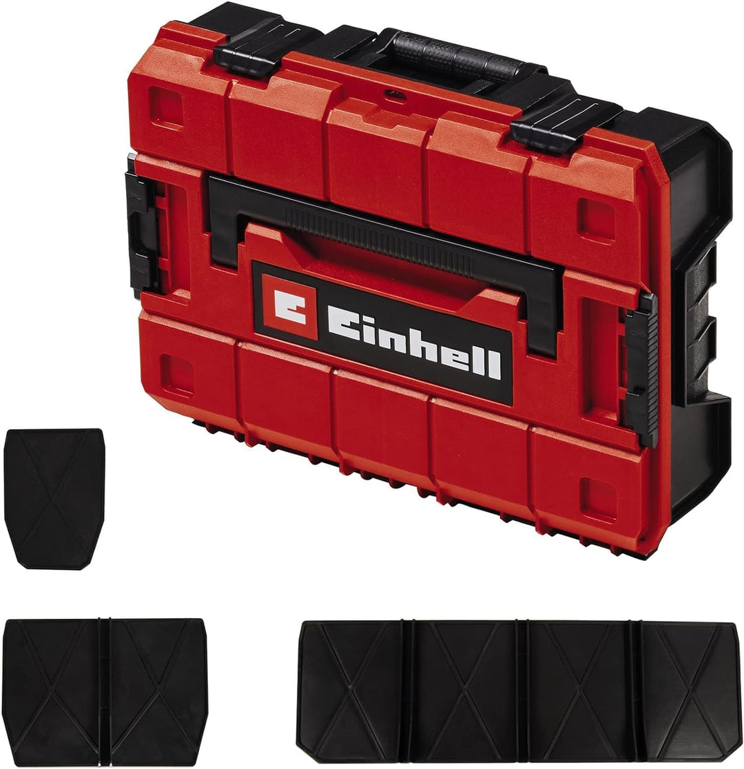 Einhell Systemkoffer E-Case S-F (für universelle Aufbewahrung von Werkzeug, 44x32x13 cm Aussenmasse,