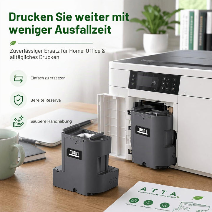 ATTA T04D1 Wartungsbox Kompatibel für Epson T04D100 C13T04D100 für ET-4750 ET-4850 ET-3750 ET-15000