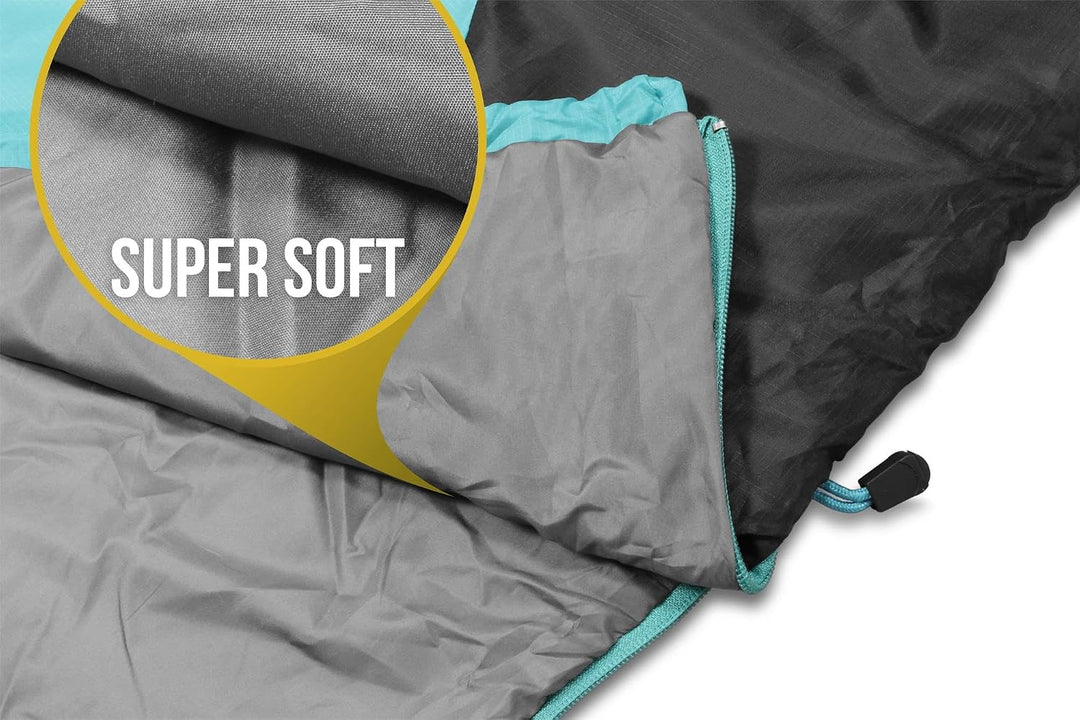 normani Ultralight Schlafsack Runty KOMPAKTE GRÖssE! 3D Mikrofaser Microtech Füllung, wasserdichter