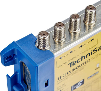 TechniSat TECHNIROUTER 5/2x4 G-R, Einkabellösung / Verteiler für zwei Kabelstränge, für 1 Orbit-Posi