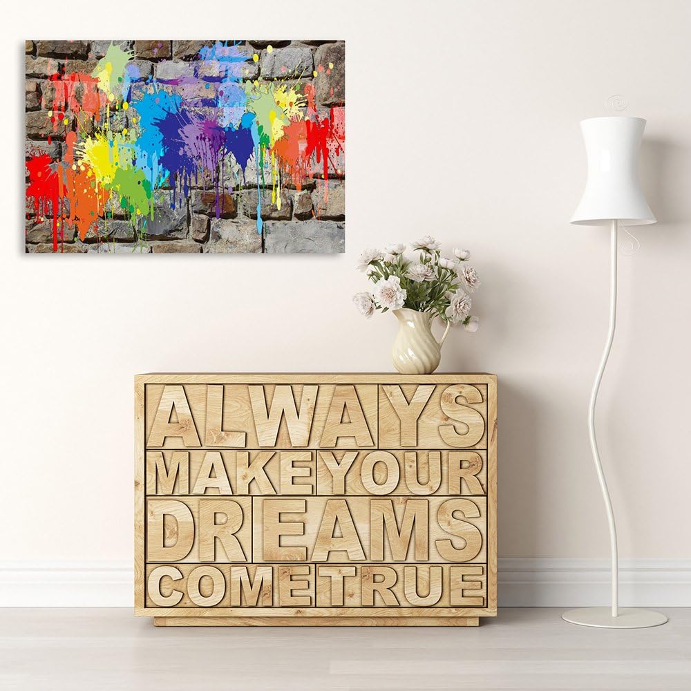 Feeby. Wandbild - 1 Teilig - 60x80 cm, Leinwand Bild Leinwandbilder Bilder Wandbilder Kunstdruck, GR