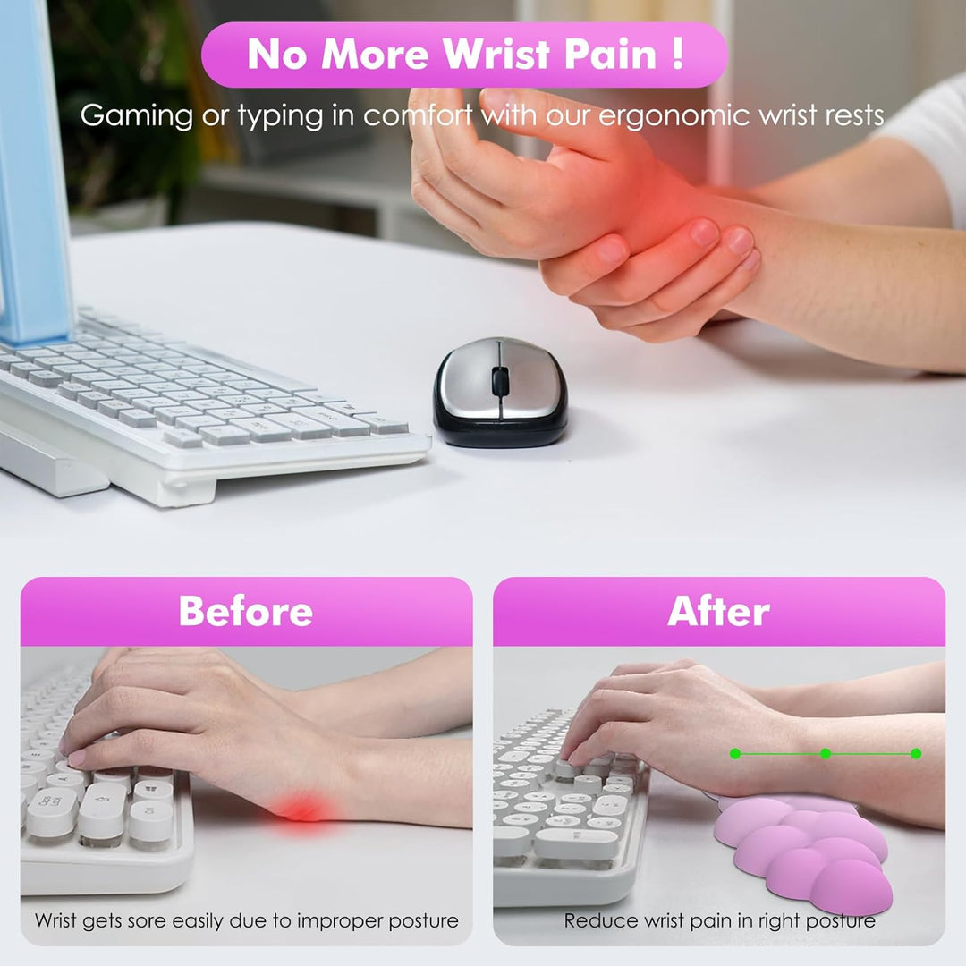 MoKo Wolke Handgelenkauflage, Ergonomisch Weich Cloud Handauflage Tastatur Maus Handballenauflage Se