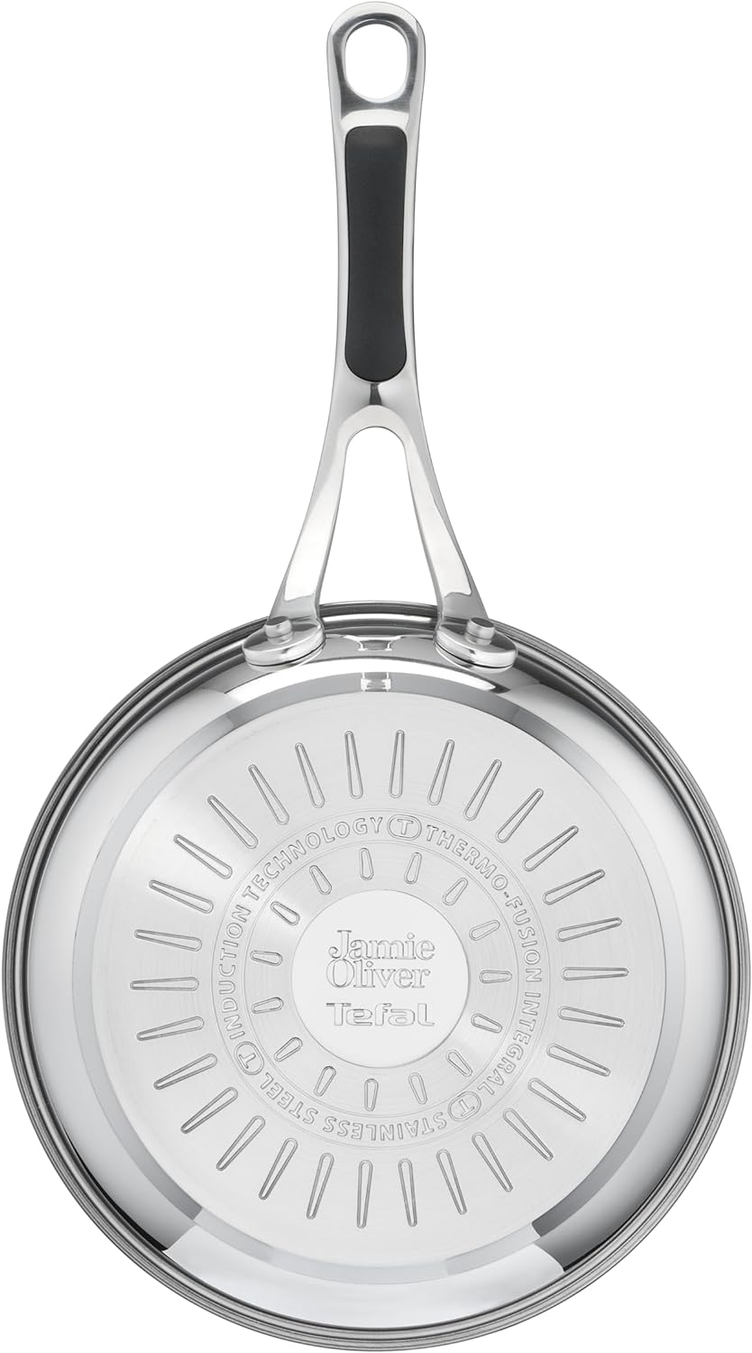 Jamie Oliver by Tefal Cook's Classics Bratpfanne 24 cm, Antihaftversiegelung, Induktionstauglich, Ba