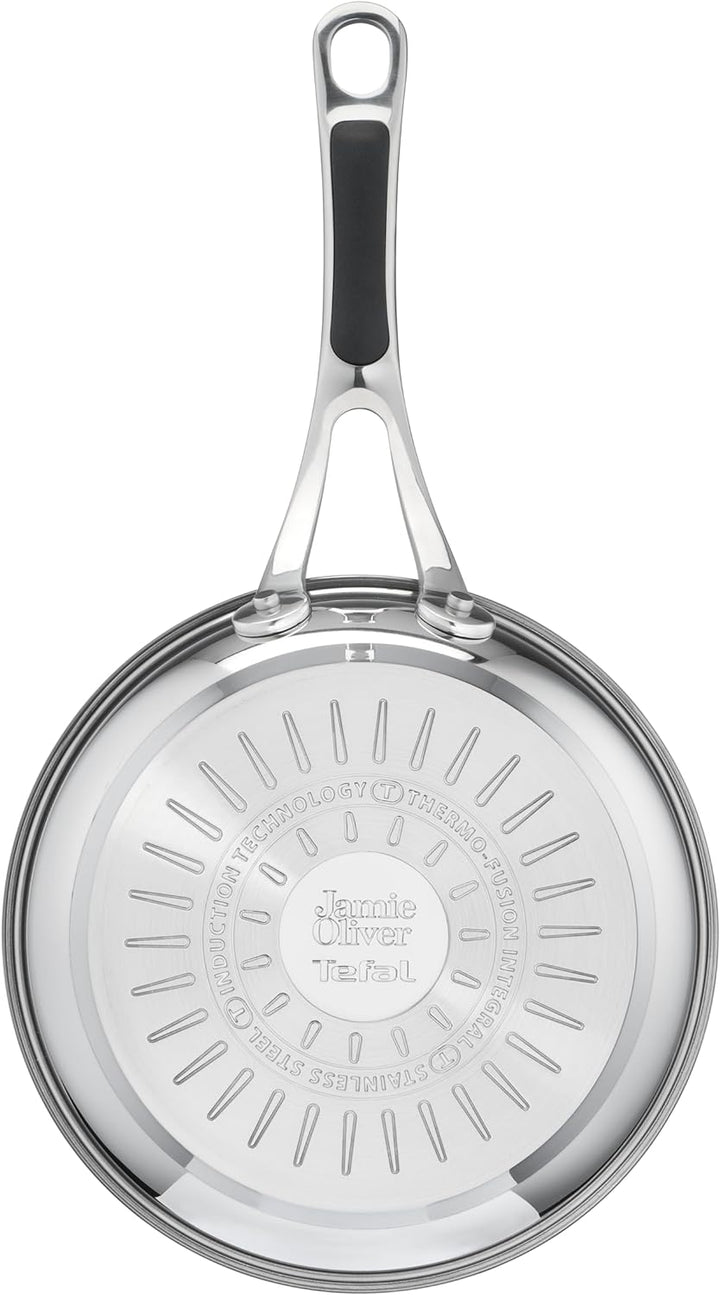 Jamie Oliver by Tefal Cook's Classics Bratpfanne 24 cm, Antihaftversiegelung, Induktionstauglich, Ba