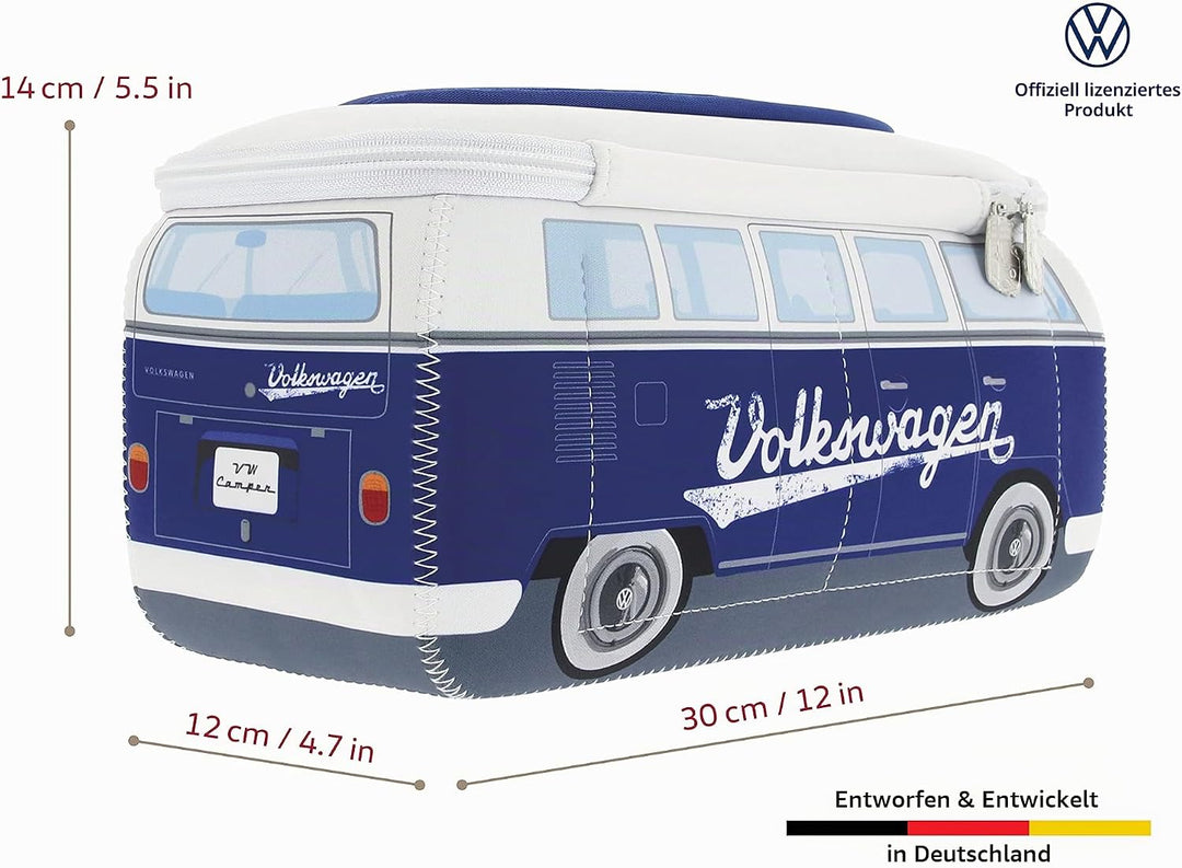 BRISA VW Collection - T1 Bulli Bus Kulturbeutel Kosmetiktasche | Volkswagen Universaltasche Waschbeu