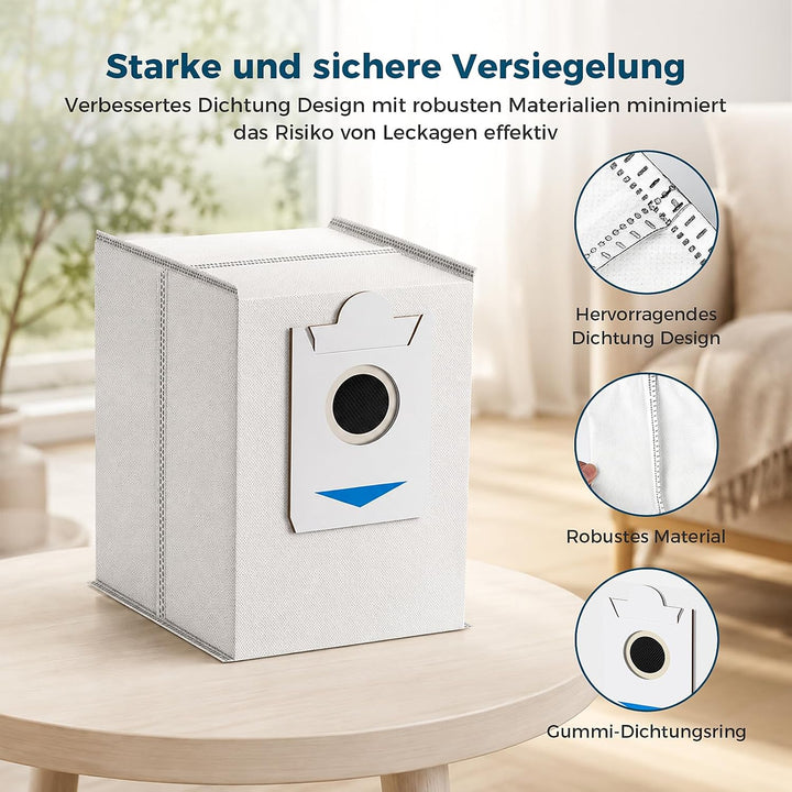 8 Stück Staubbeutel Zubehör für Bosch kompatibel mit Spotless Max und Spotless Max Cam Saugroboter,