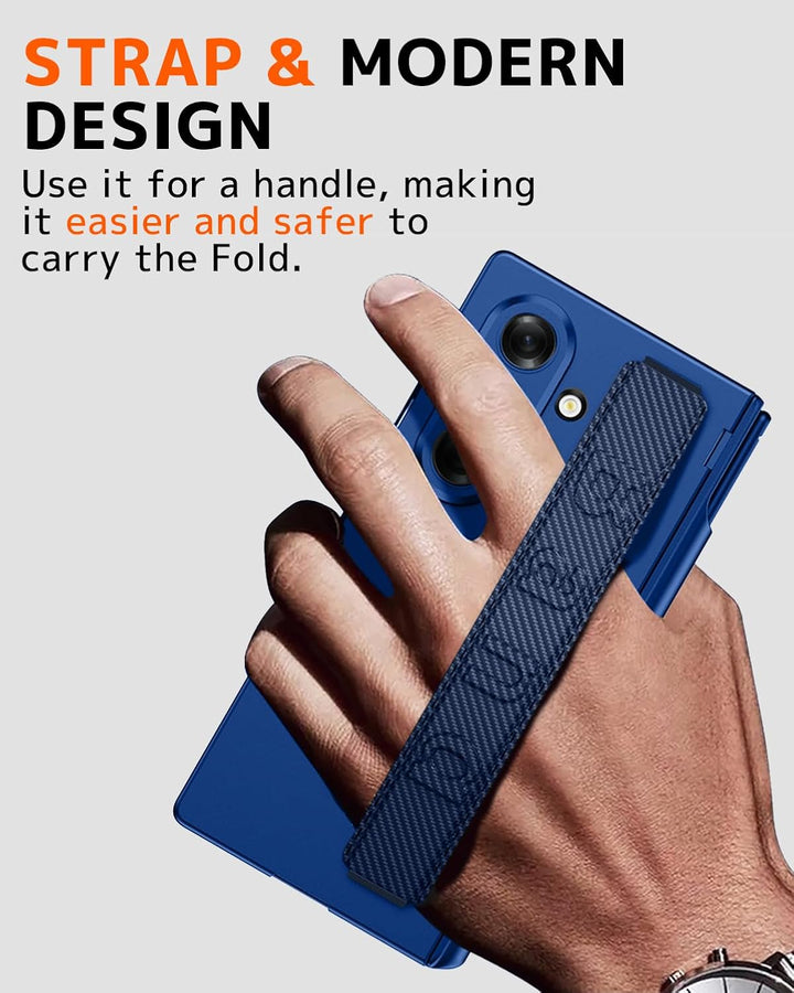 NINKI für Samsung Galaxy Z Fold 7 armband Handyhülle mit Scharnierschutz, displayschutz Samsung Gala