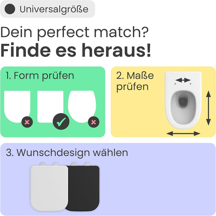 instmaier Helma | Toilettendeckel mit Absenkautomatik | Weiss | TÜV geprüft | Eckig | Toilettensitz